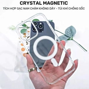 Ốp Lưng Trong Suốt Magsafe Silicon Từ Tính Dành Cho IP 17/16/15 14/13/12/11 Pro/Plus/Promax