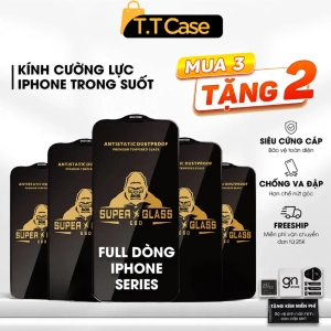 Kính cường lực dành cho - iP 17/16/15/14/13/12/11 Promax/Pro/Plus/ Xs/Xr bản cao cấp