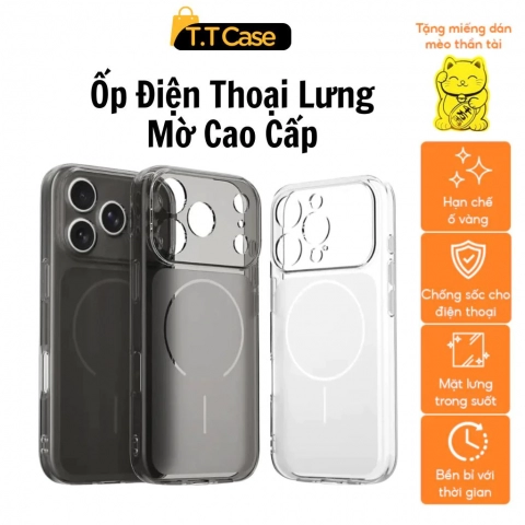 [ỐP ĐẸP]Ốp Lưng Mờ Dành Cho iPhone 11 12 13 14 15 16 17 Pro Plus ProMax Vỏ Điện Thoại TPU Mềm Màu Trơn Trong Suốt